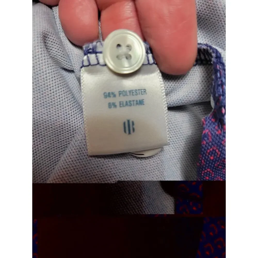 Holderness & Bourne The Draper Polo Shirt Mens XL Navy And Liberty Golf - Picture 5 of 8